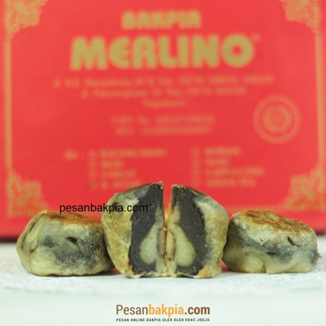 Bakpia Merlino rasa Kumbu Hitam khas Jogja
